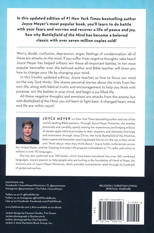 Battlefield Of The Mind, 30Th Anniversary Edition By: Joyce Meyer