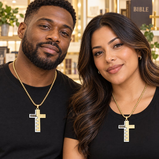 The Lord’s Prayer Layered Cross Necklace