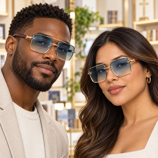 Vision & Grace Unisex Square Sunglasses